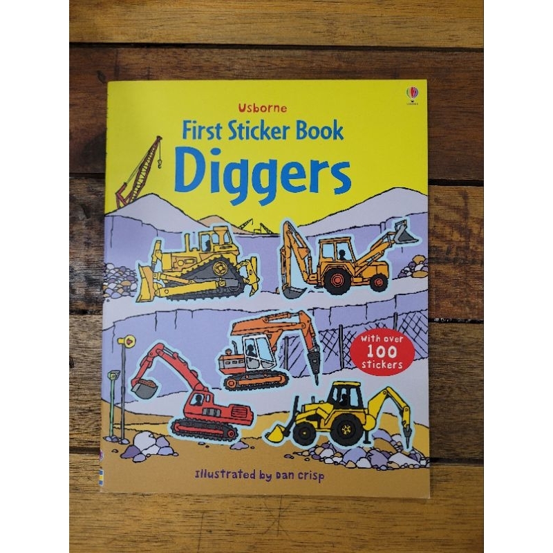 (ENG) Usborne First Sticker Book - Diggers by Dan Crisp