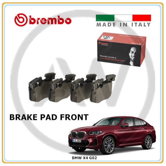 BREMBO BMW X4 G02 F98 xDrive 20d xDrive 20i xDrive 30i xDrive M40i 2018-2025 ผ้าเบรคหน้าหลัง