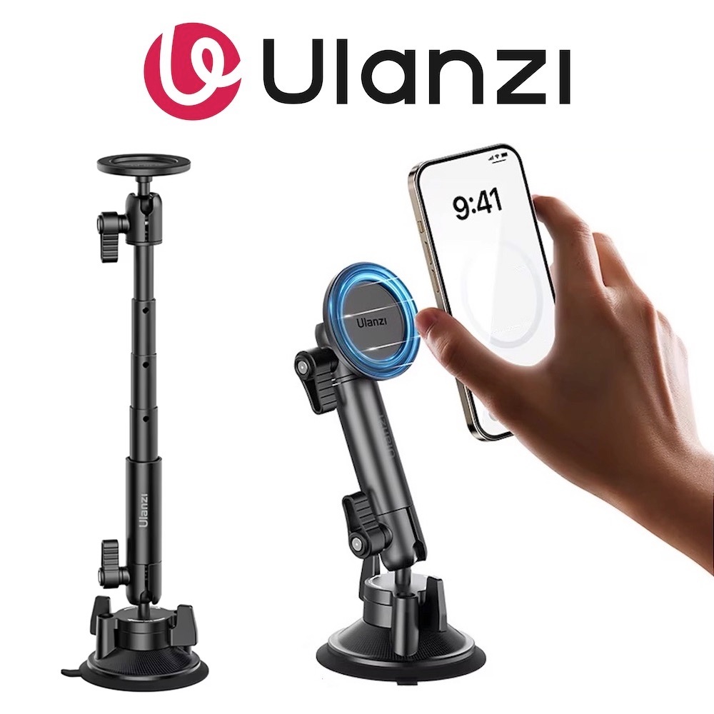 Ulanzi ZJ06 ที่วางโทรศัพท์ในรถยนต์แบบถ้วยดูดส่วนต่อขยายแขนวิเศษสําหรับสมาร์ทโฟนมือถือ