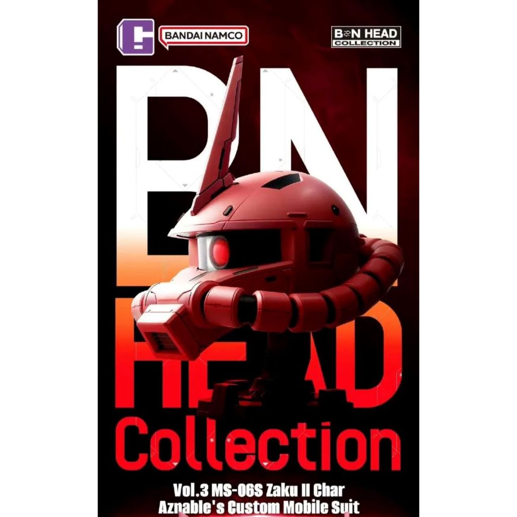 Bandai Namco BN HEAD Collection Vol.3 Zaku II Char Aznables Custom Mobile Suit