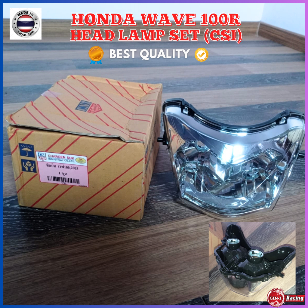 ชุดไฟหน้า Honda Wave 100R CSI (เพชร) (สีขาว)(OEM)ไฟหน้า wave100r คุณภาพดีที่สุด
