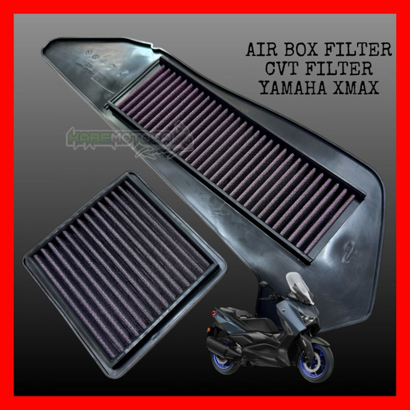 ชุดกรองอากาศ RACING YAMAHA XMAX 250 300 CVT AIR CLEANER กล่องกรอง