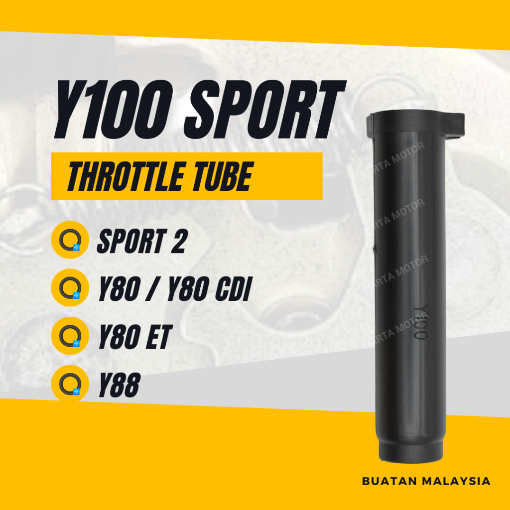 YAMAHA Y100 SPORT 2 Y80 CDI THROTTLE TUBE MOTOR - Y80 ET Y88 TROTLE PIPE HOUSING GUIDE HANDLE TIUB M