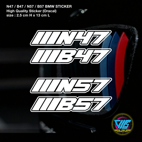 [ N47 / B47 / N57 / B57 ] สติ๊กเกอร์โลโก้พลังดีเซล / รูปลอก (สติ๊กเกอร์คุณภาพสูง)