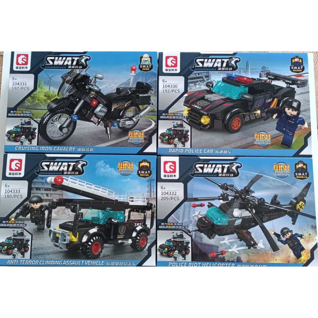 SEMBO Building Blocks _ Army _ SWAT _ Tank _ ของเล่นเด็ก 森宝木 _ ของเล่นเด็ก