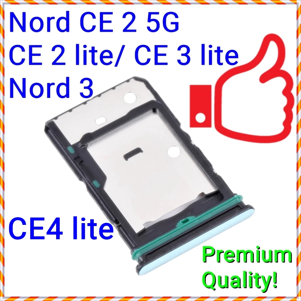 (2 สี) ใหม่ Dual SIM ถาดช่องใส่การ์ดสําหรับ OnePlus Nord CE 2 5G / CE 3 4 lite / IV2201 CPH2493 เกรด