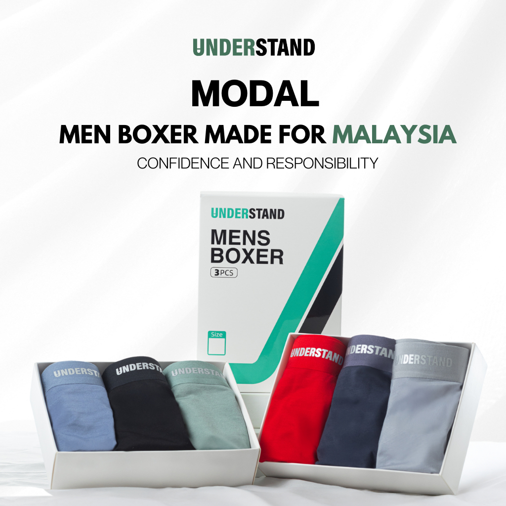 Understand Modal Boxer Lelaki Boxer Men ชุดชั้นใน Man Seluar Dalam Cotton ชุดชั้นในผู้ชายชุดชั้นในชา