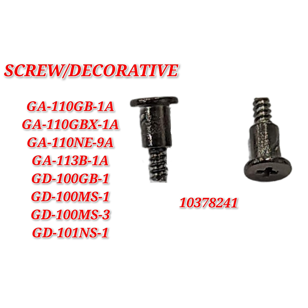 SCREW/DECORATIVE สําหรับชิ้นส่วนทดแทน GD-100GB / GA-110GB / GD-100MS - SCREW