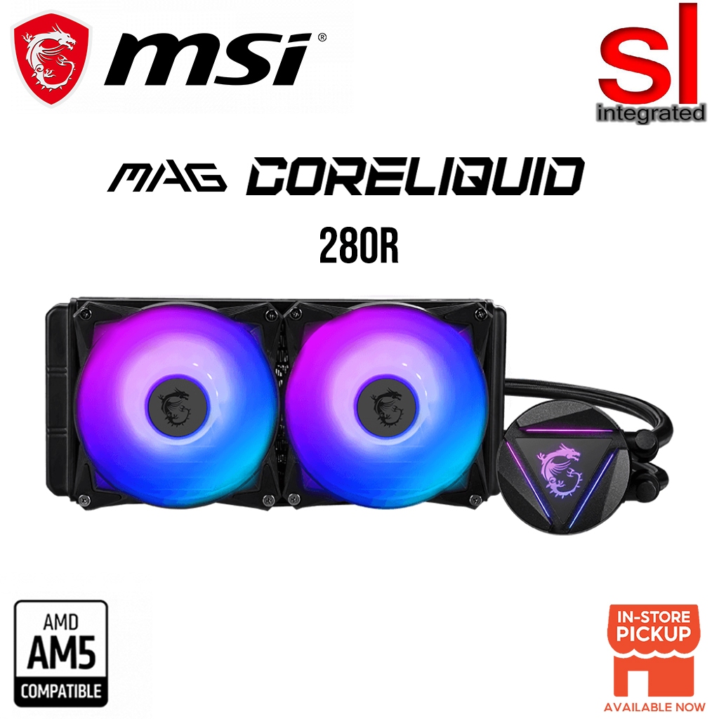 MSI MAG CORELIQUID 280R AIO PC Liquid Cooler