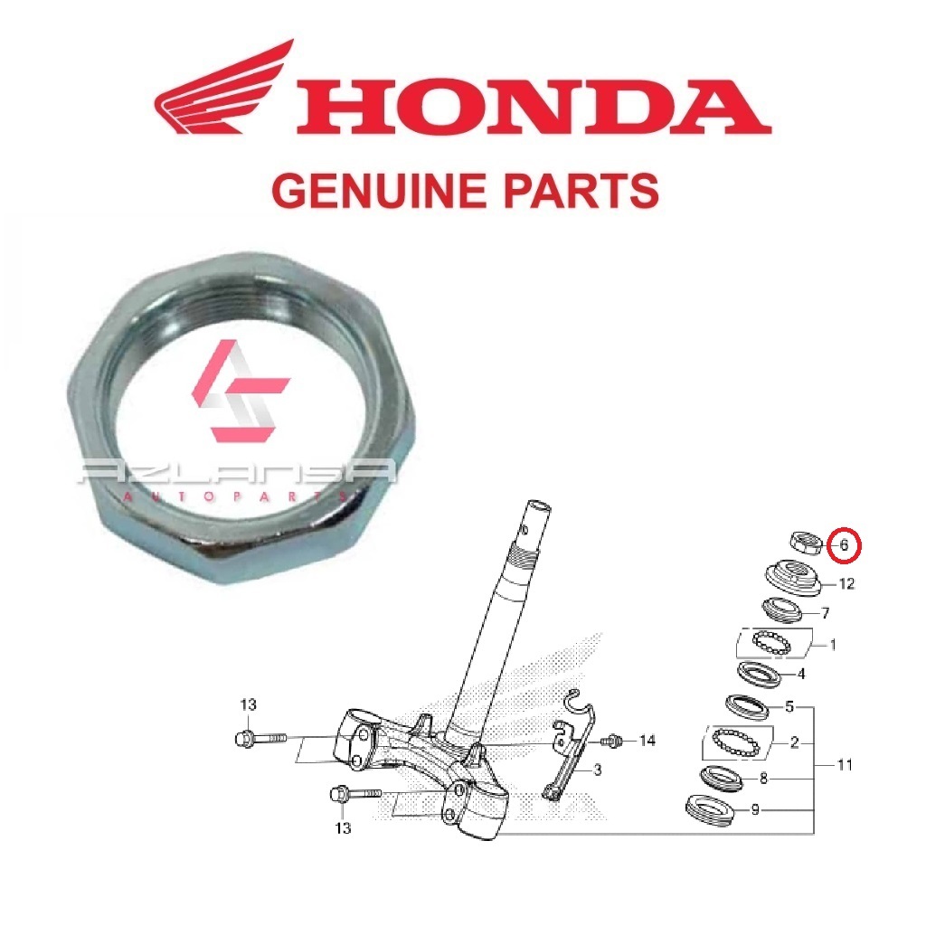 ล็อคก้านพวงมาลัยน็อต ( 50306-GN5-900 ) RS150R V1 V2 V3, RS-X V1 V2, ADV 150, Beat, PCX & Vario 150 💯