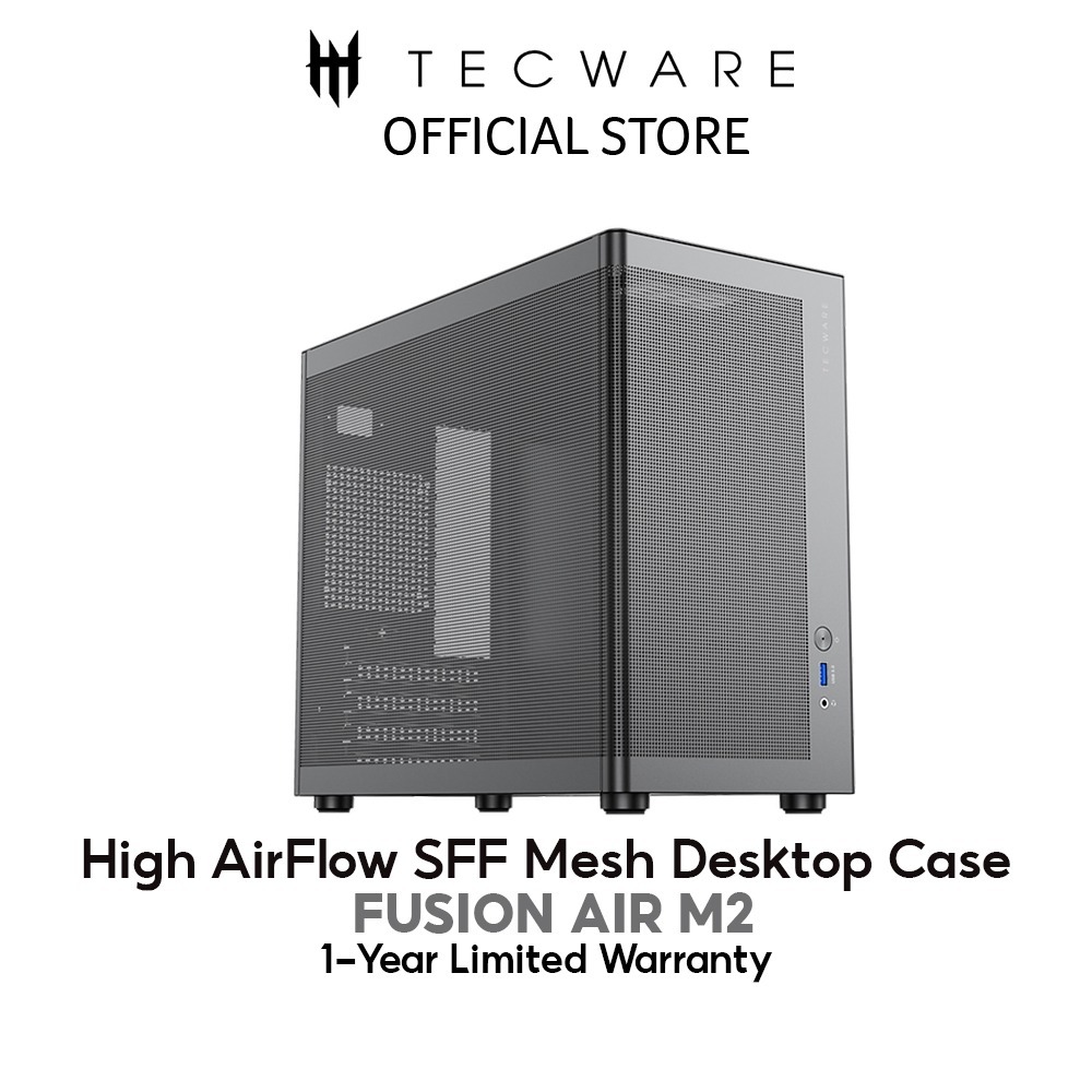 TECWARE FUSION AIR M2 SFF DESKTOP PC CASE / CASING - สีดํา