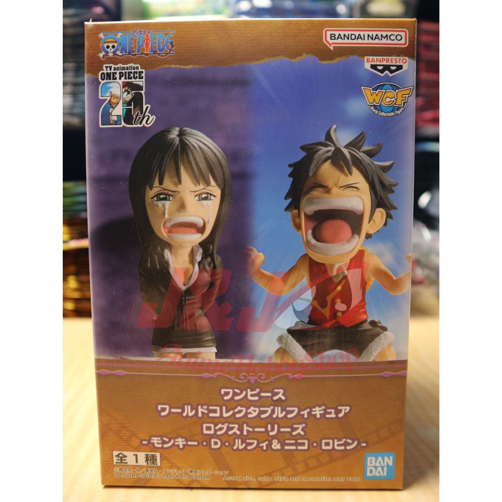 BANPRESTO ONE PIECE WORLD COLLECTABLE FIGURE LOG STORIES MONKEY D LUFFY & NICO ROBIN