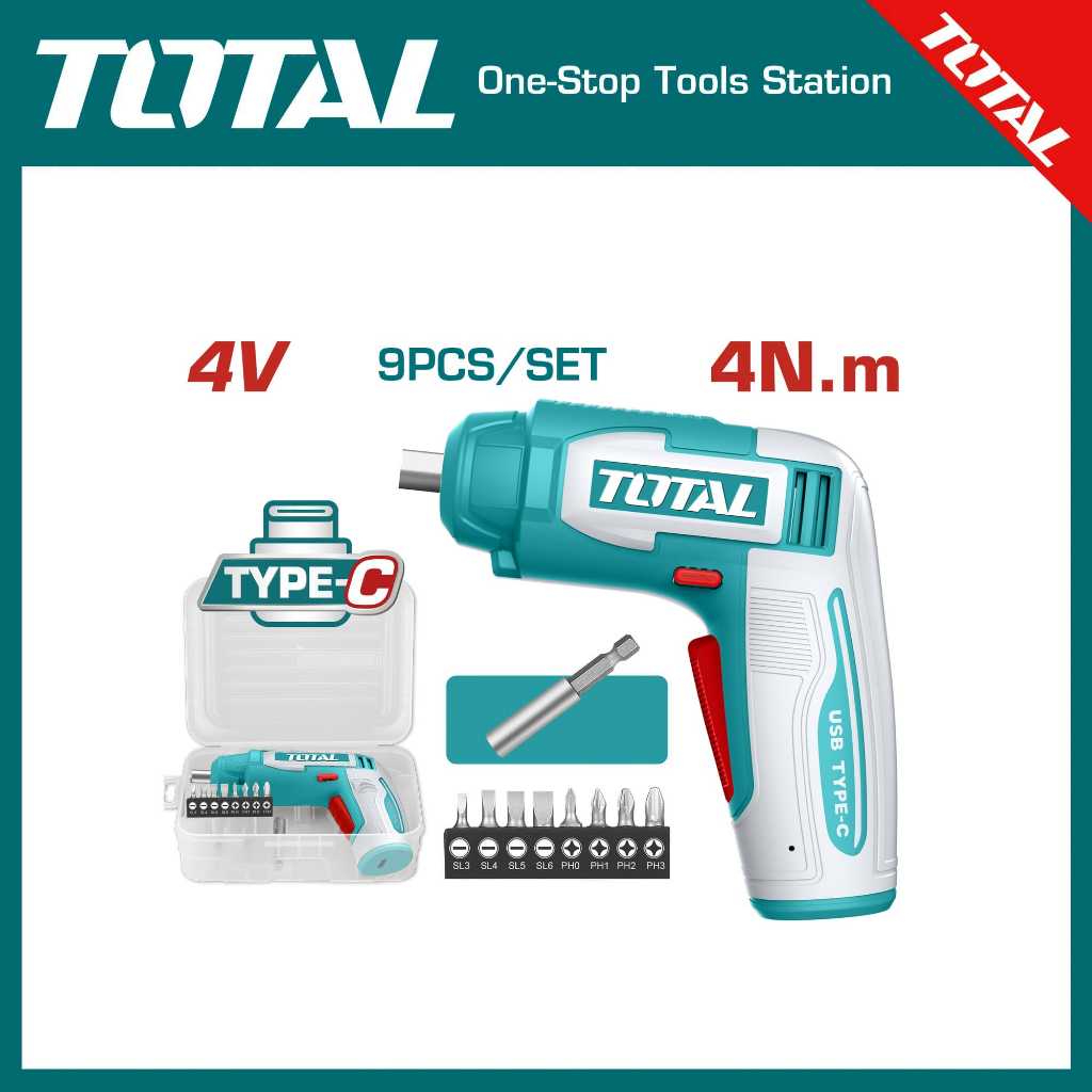 TOTAL ไขควงไร้สาย TSDLI0458