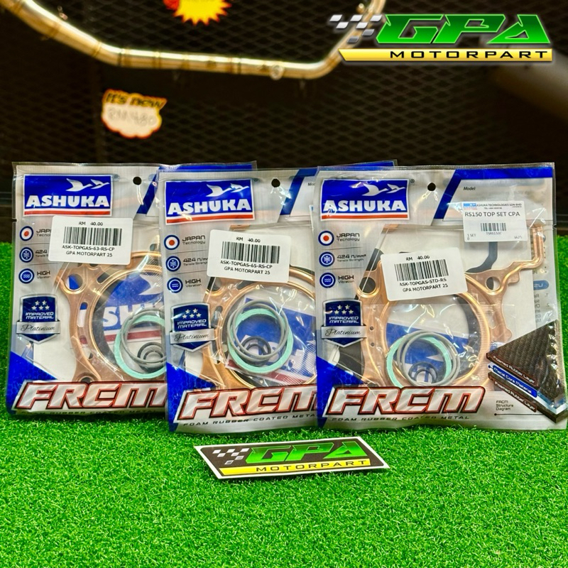 ASHUKA RACING TOP SET GASKET COPPER METAL LC135 RS150 Y16ZR