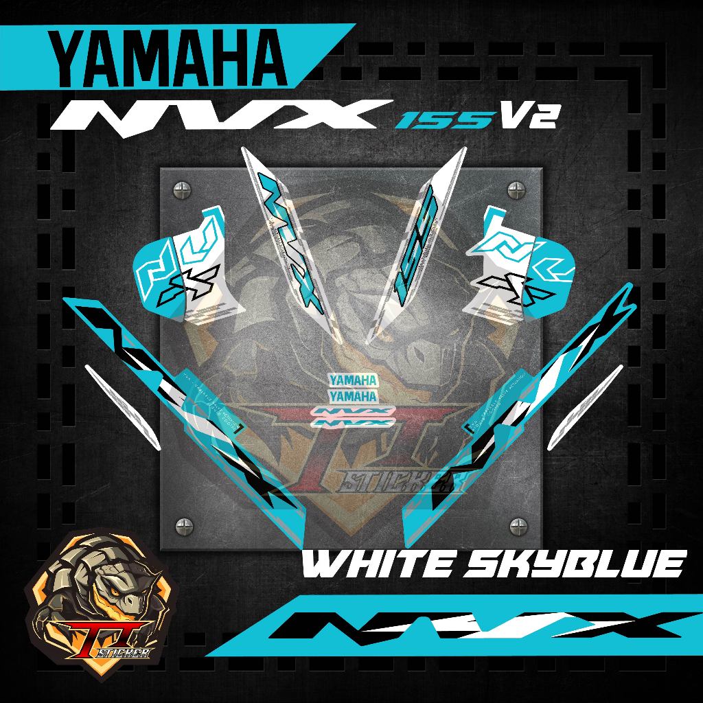 YAMAHA AEROX/NVX 155 V2 สติ๊กเกอร์ 2024 NVX V2 (41) CUSTOM NVX DESIGN BODY STICKER STRIPE