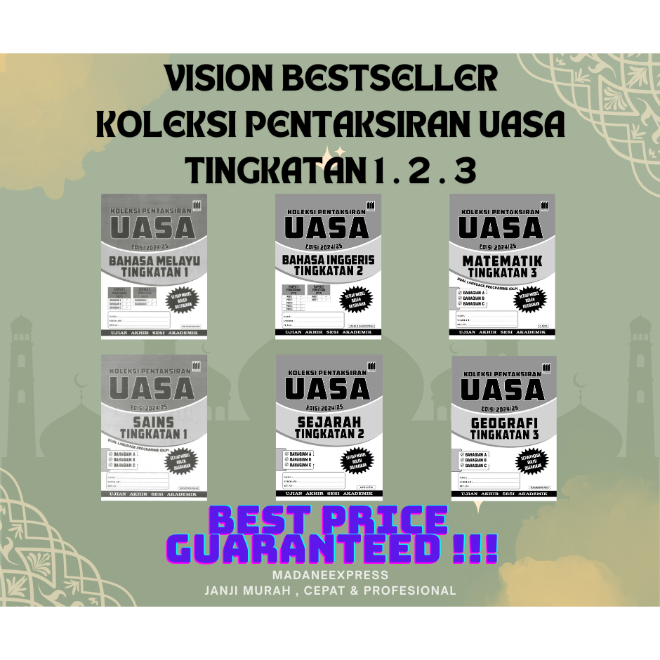 [XPRESS] VISION BESTSELLER: UASA ASSESSMENT COLLECTION 2024/2025 LEVEL 1. 2 . 3
