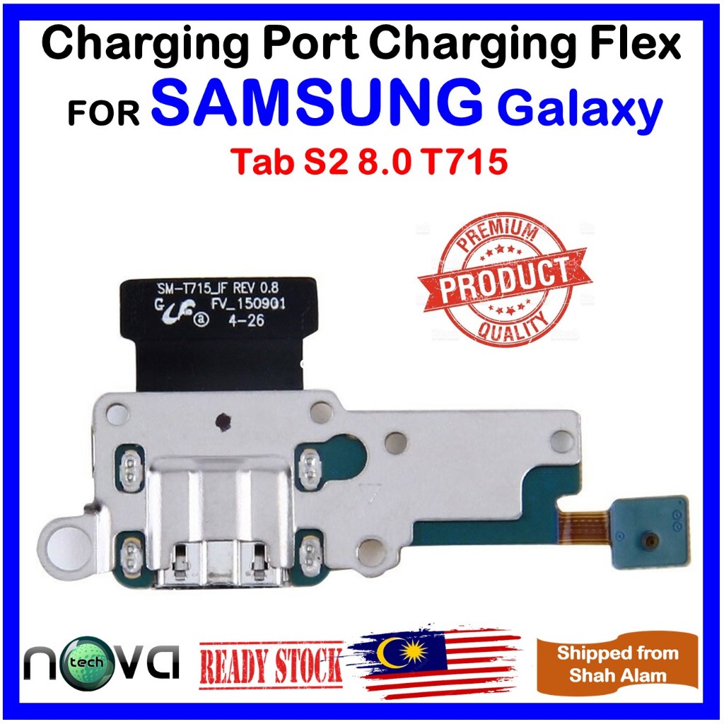 ORl ชาร์จพอร์ตชาร์จริบบิ้น Fit สําหรับ SAMSUNG Tab S2 8.0 (2015) T715 / SAMSUNG Tab S2 8.0 (2016) T7