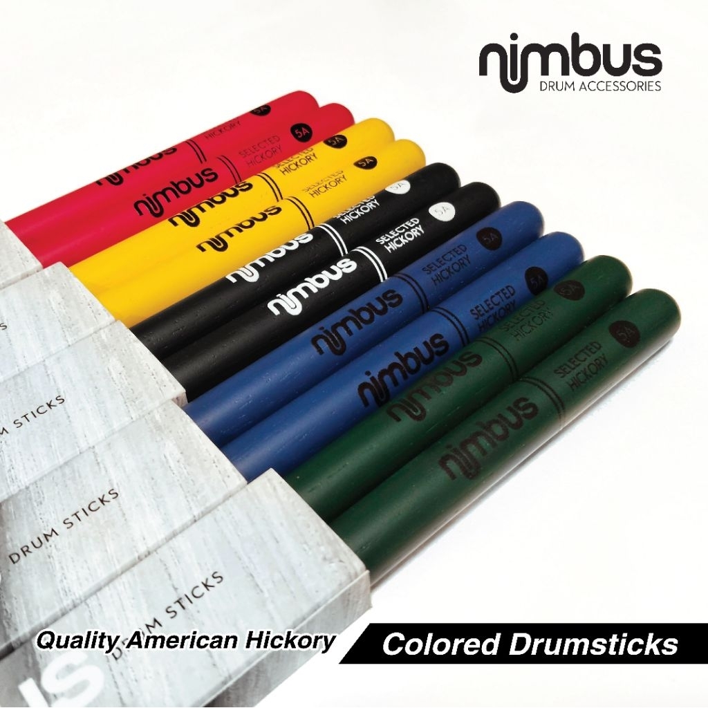Nimbus สี Hickory Drumsticks 7A 5A 5B Drum Sticks Soma Music