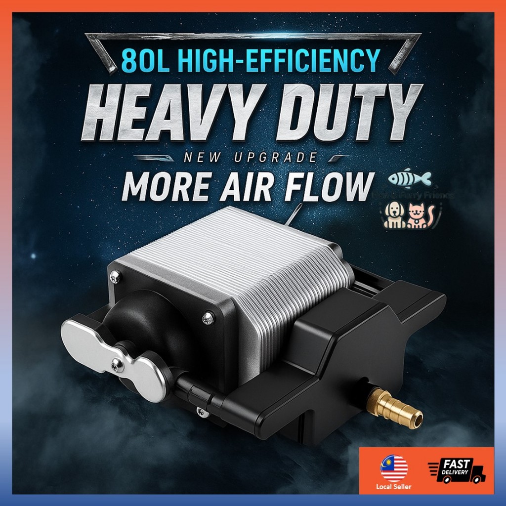 Aquablue Aquarium Air Pump ปั๊มออกซิเจน AP-80A/AP-50A/AP-30A/AP-20/AP-10 Aquarium Fish Tank ใช้ Stro