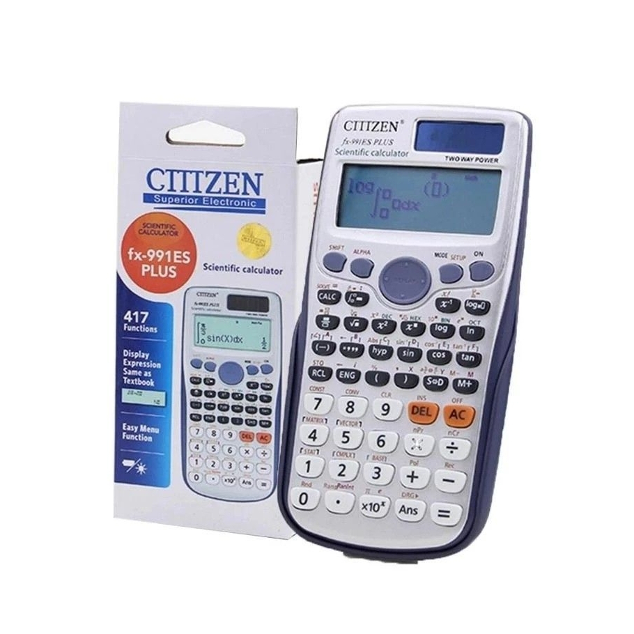 Citizen Fx-991ES เครื่องคิดเลขวิทยาศาสตร์ LED Display เครื่องคิดเลขพกพาสําหรับนักเรียนสํานักงาน