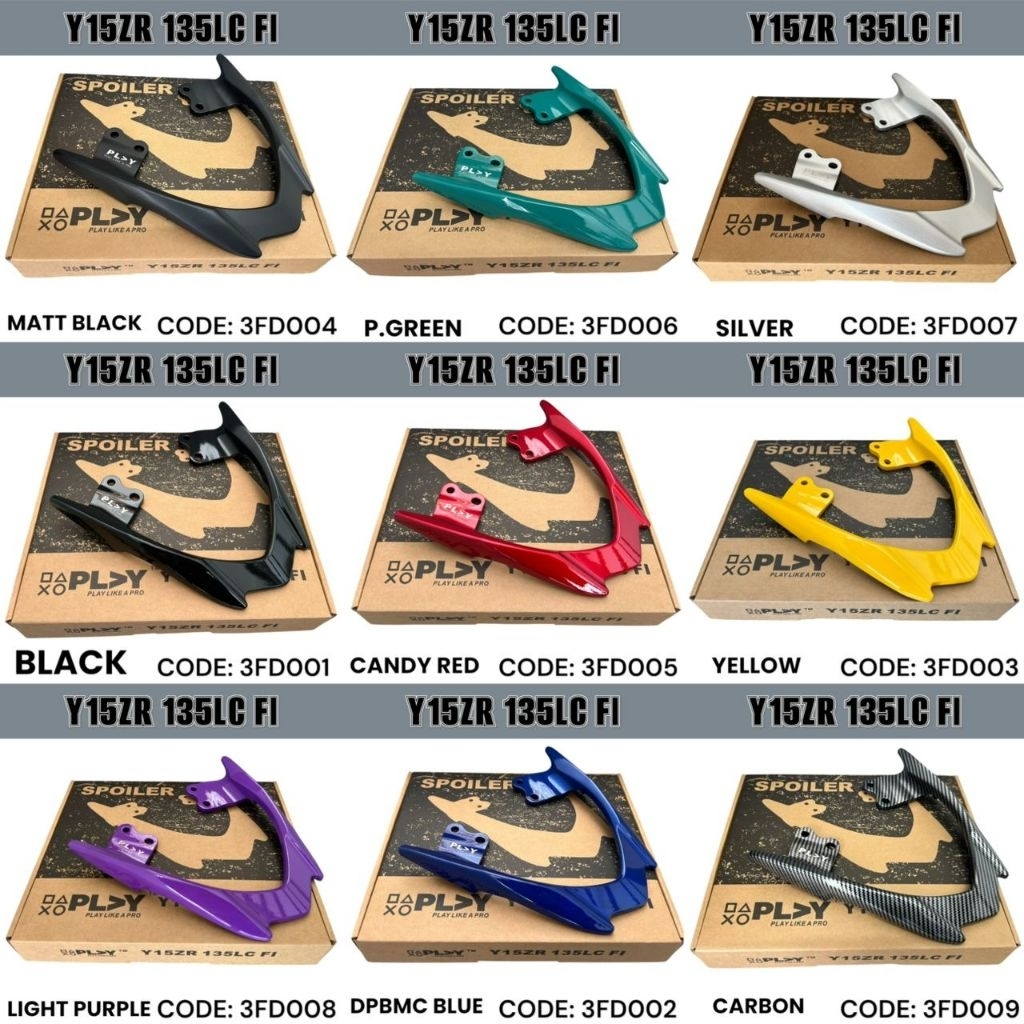 PLAY Yamaha Y15 Y15ZR LC V8 L Bar / Seat Handle / สปอยเลอร์ / บาร์จับ / ที่นั่งบาร์ Y15 Y15ZR V2 SPO