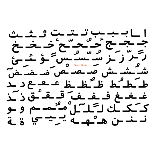 สติ๊กเกอร์ลายฮิจิอิวะ / alif ba ta / iqra 2