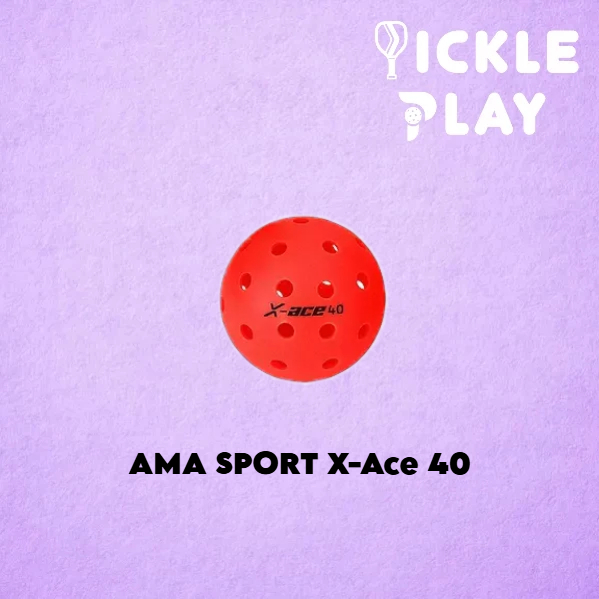 AMASPORT X-Ace 40 Pickleball / Red / Product / USAPA ได้รับการอนุมัติ / X Ace Pickleball