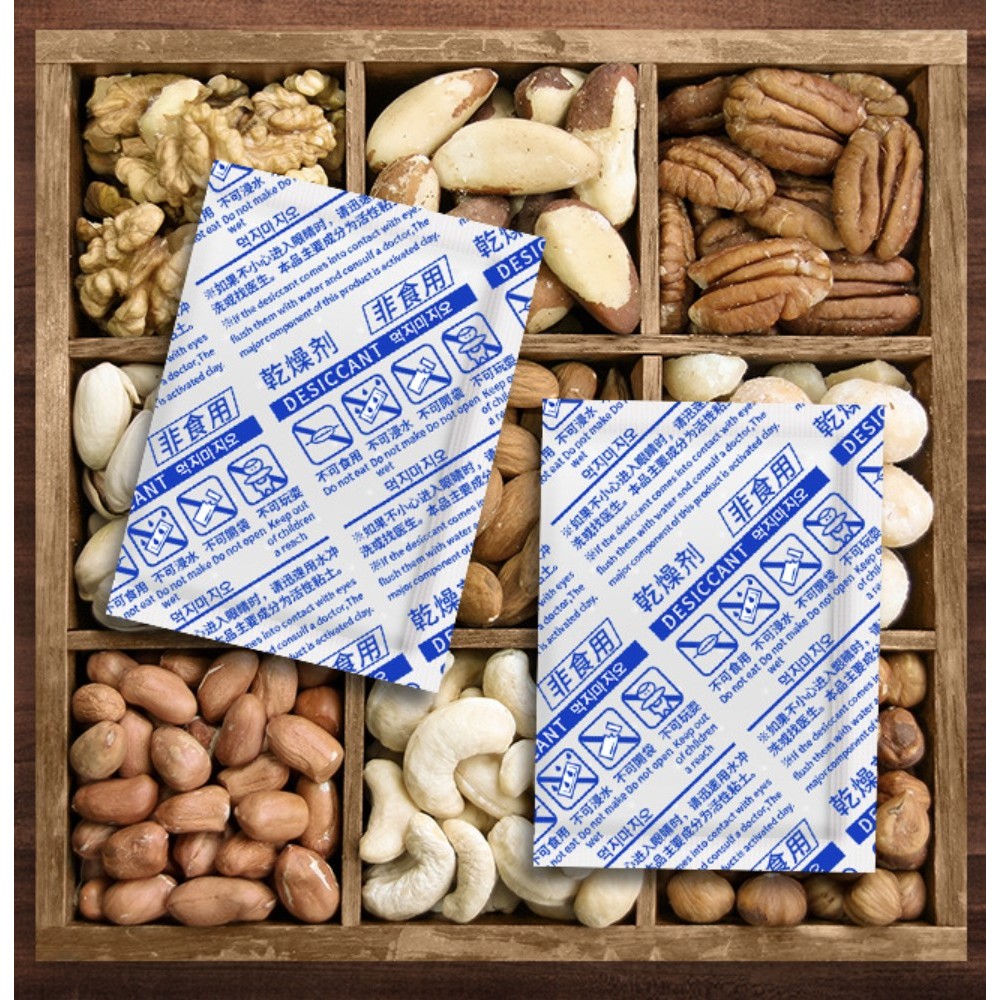 (100 ชิ้น) อาหาร DESICCANT/SILICA GEL/OXYGEN ABSORBER/PENYERAP KELEMBAPAN 食品剂