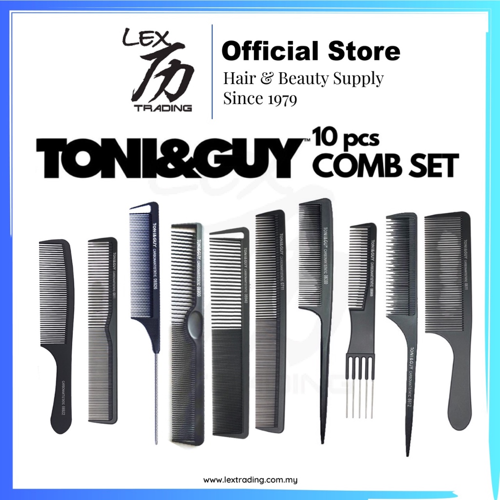 Toni & Guy Comb Set 10 In 1 Toni & Guy Comb Set 10 In 1