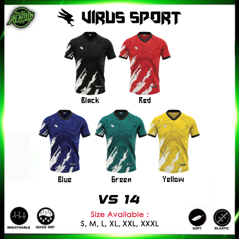 เสื้อแข่ง Virus Sport รหัส VS14 เหมาะสําหรับกีฬา Virus สบาย