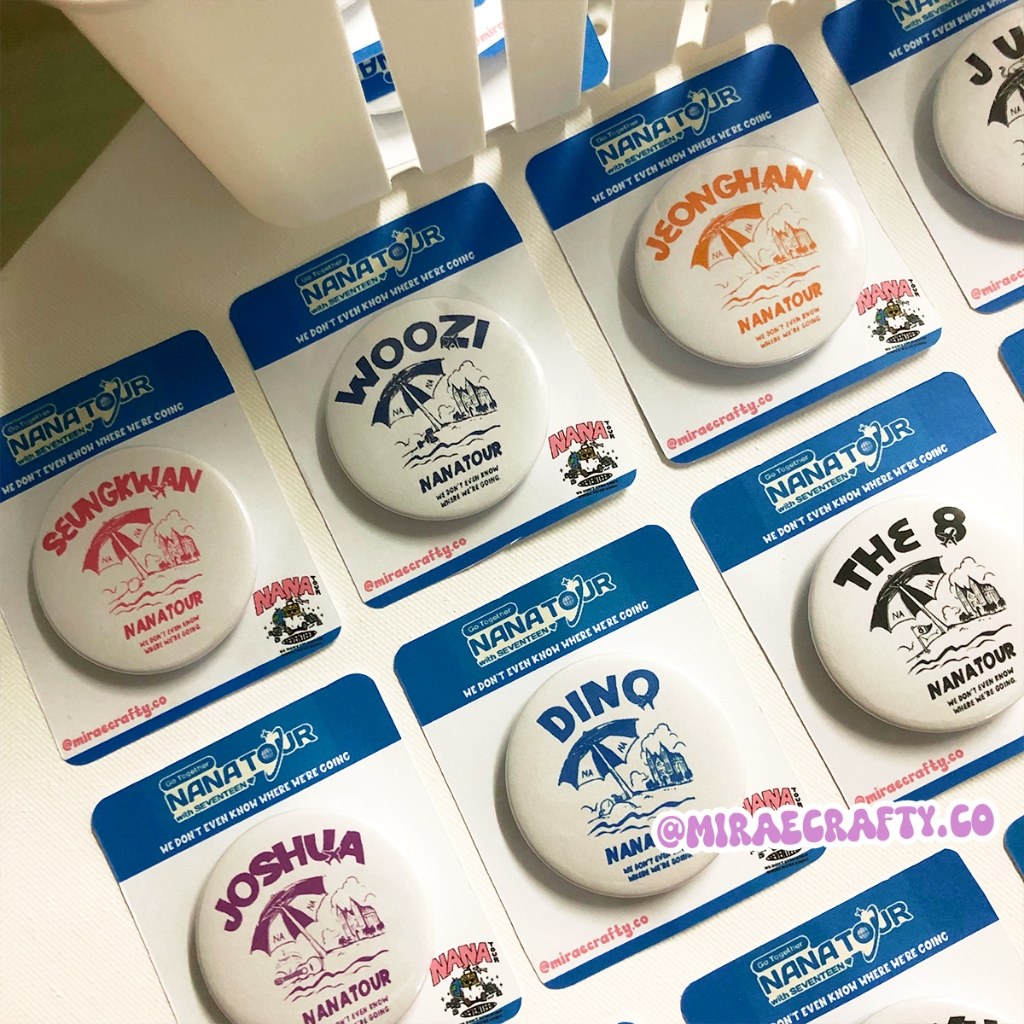 NANA Tour With Seventeen Button Pin ป้ายปุ่มทัวร์ NANA โดย miraecrafty.co