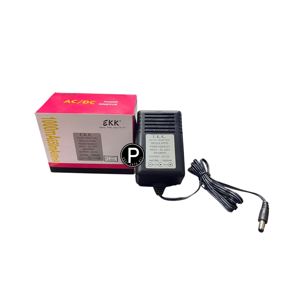 EKK 5VDC AC/ DC PS5R/ 1000B-01 ADAPTER 1000MA