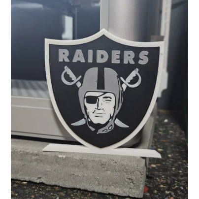 Las Vegas Raiders Logo Table Stand