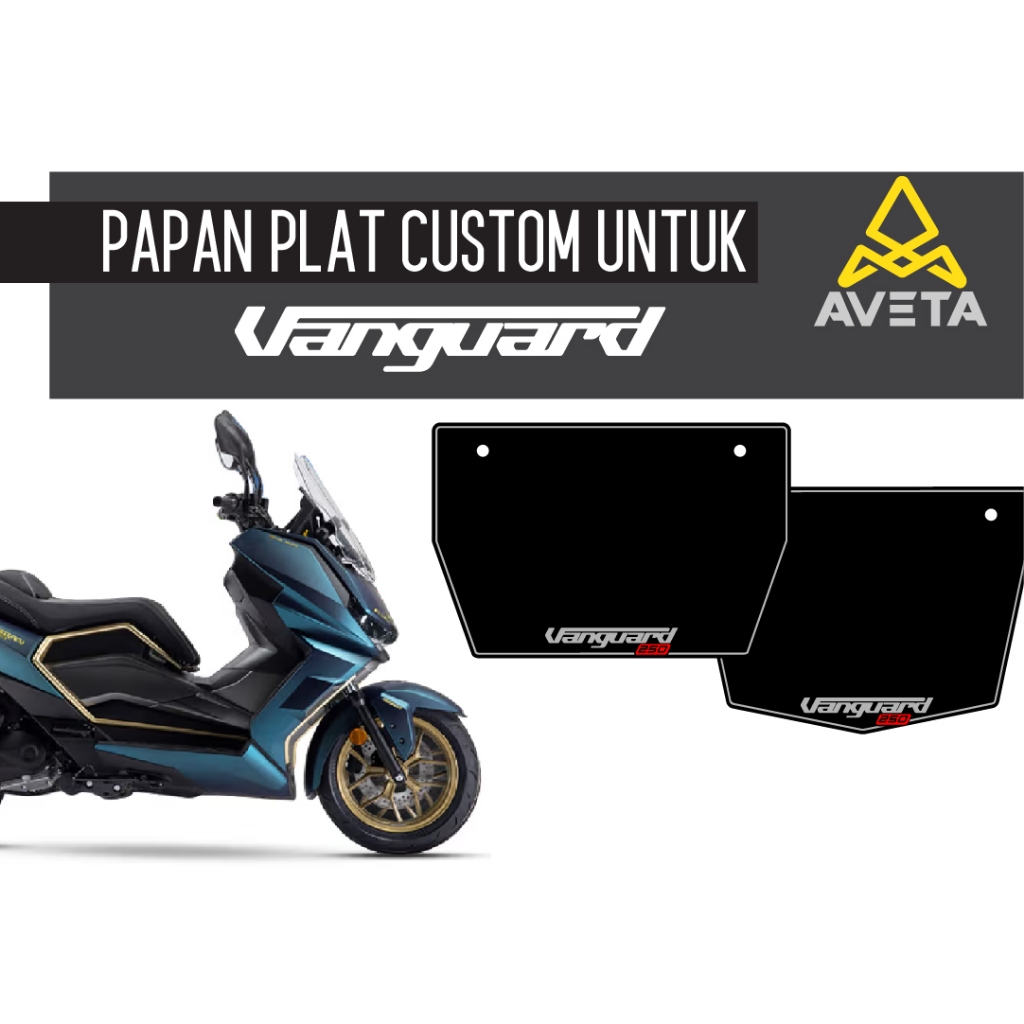 Aveta Vanguard 250 หมายเลขปั๊มแบบกําหนดเอง / Plat Moto Vanguard