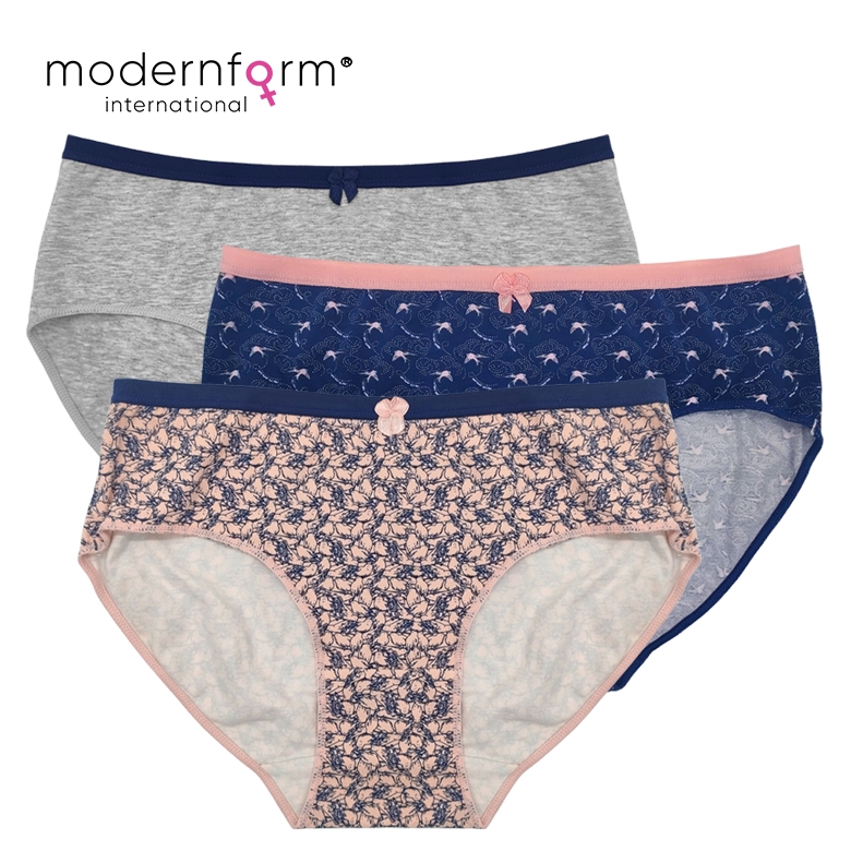 Modernform P0504C(E15) ผู้หญิงนกพิมพ์ 3 ชิ้นชุดกางเกงสบาย