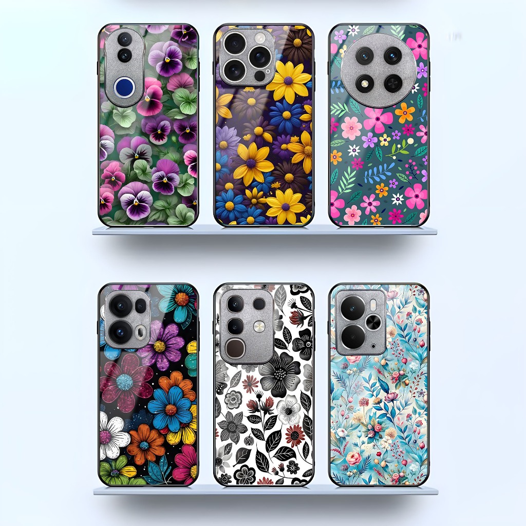 PC Plexiglass Back Case Botanical Series สําหรับ Honor X9C(5G)/X9C สมาร์ท/X9A/Honor X9B/Honor X8A/Ho