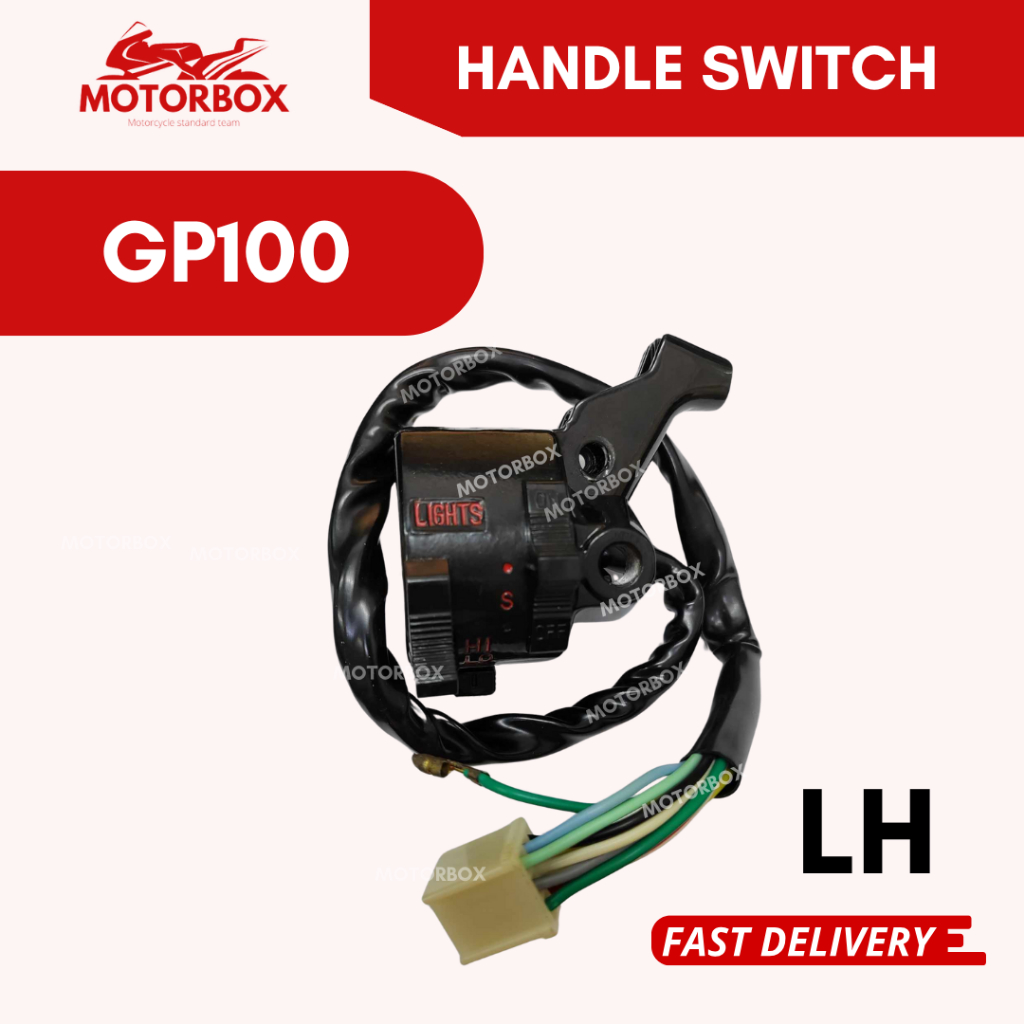 GP100 HANDLE SWITCH LH RH SET - โคมไฟ HORN SUIZ SUISS SWIS HANDEL TANGAN LAMPU GP100
