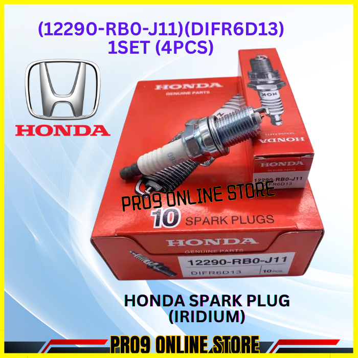 NGK IRIDIUM HONDA SPARK PLUG (12290-RB0-J11) (DIFR6D13) สําหรับ HONDA CITY GM6 T9A,CRZ,JAZZ,T5A (1SE