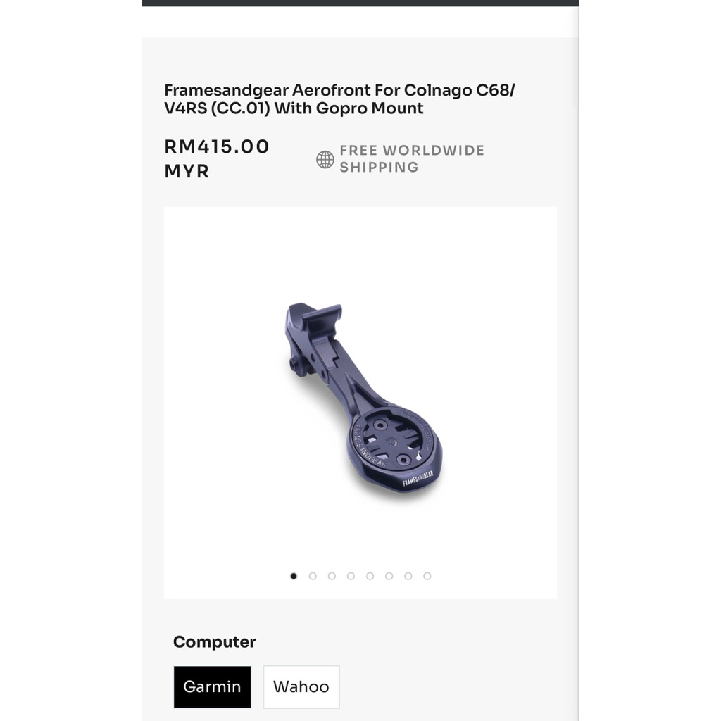 ขายึด Frameandgear สําหรับขายึด Colnago C68/V3RS w GoPro FGA2302