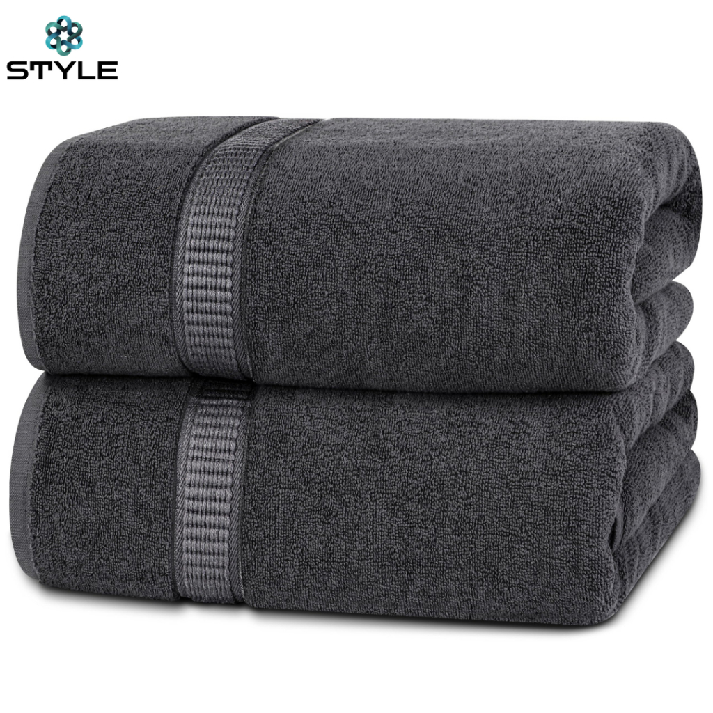 EURO King ผ้าเช็ดตัว 90x180 ซม. ผ้าฝ้ายแท้ Ultra Soft Hotel ผ้าขนหนู 950 กรัม Super Water Absorbency