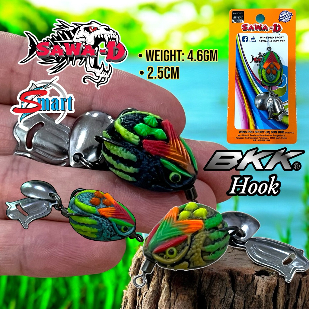SAWA-D ENZO SOFT FROG 4.6 G / 2.5 CM BKK HOOK