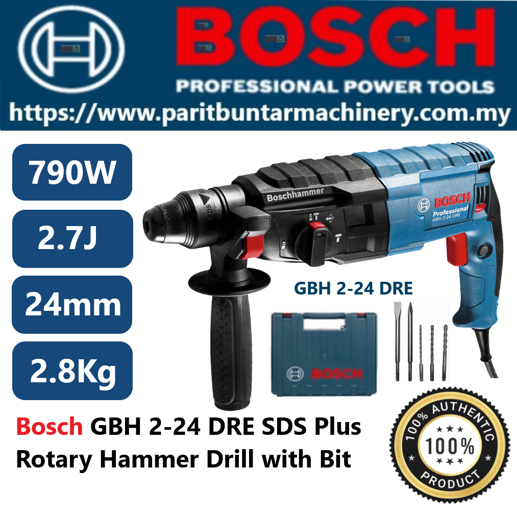 BOSCH GBH 2-24 DRE GBH2-24DRE GBH 2-24DRE 3 ฟังก์ชั่นสว่านโรตารี่สว่านไฟฟ้า