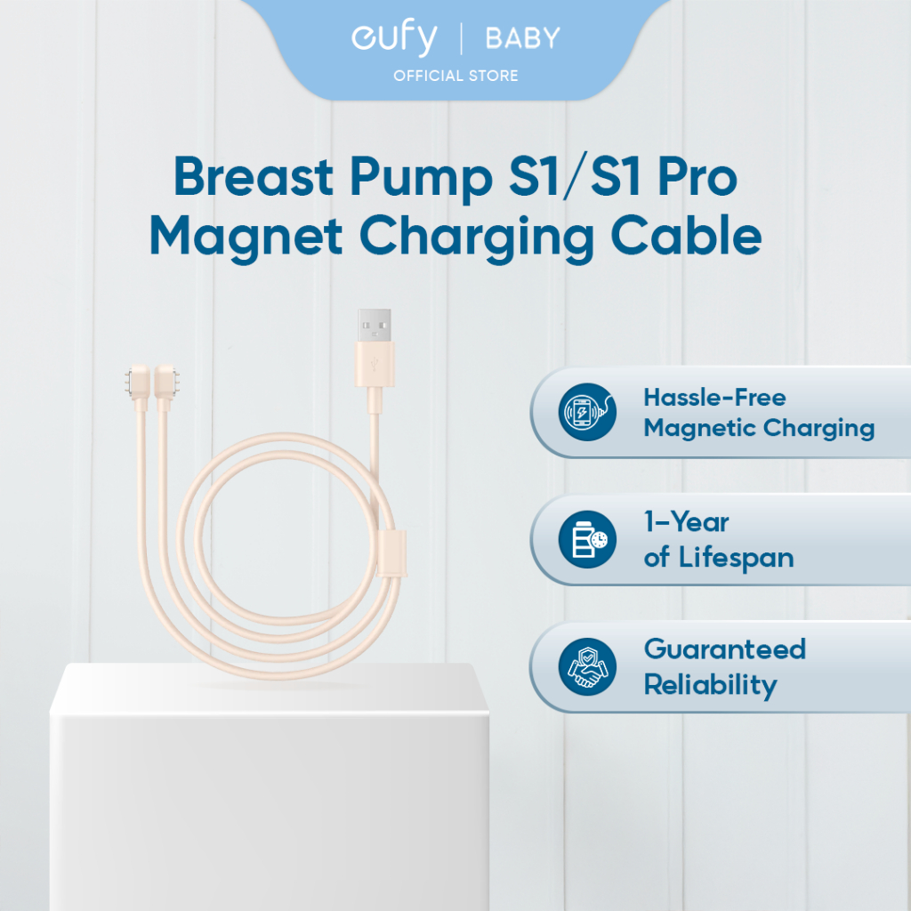 Eufy สวมใส่เครื่องปั๊มนม S1/S1 Pro eufy แม่เหล็กสายชาร์จ T8D02181-91