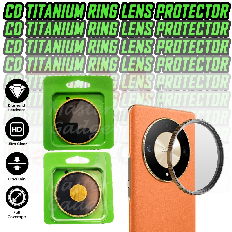 Honor X9c 5G/ X9b CD Titanium Camera Ring Lens Cover 3D Alloy Glass Protector
