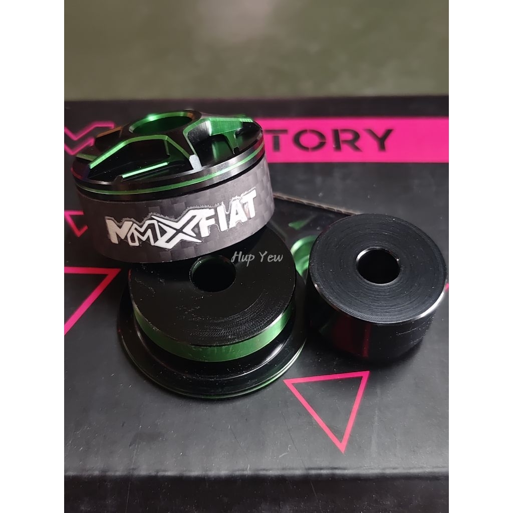 MM Factory โดย Fiat Hyper Carbon Handlebar Ends Cap Carbon & Aluminium สําหรับ Universal