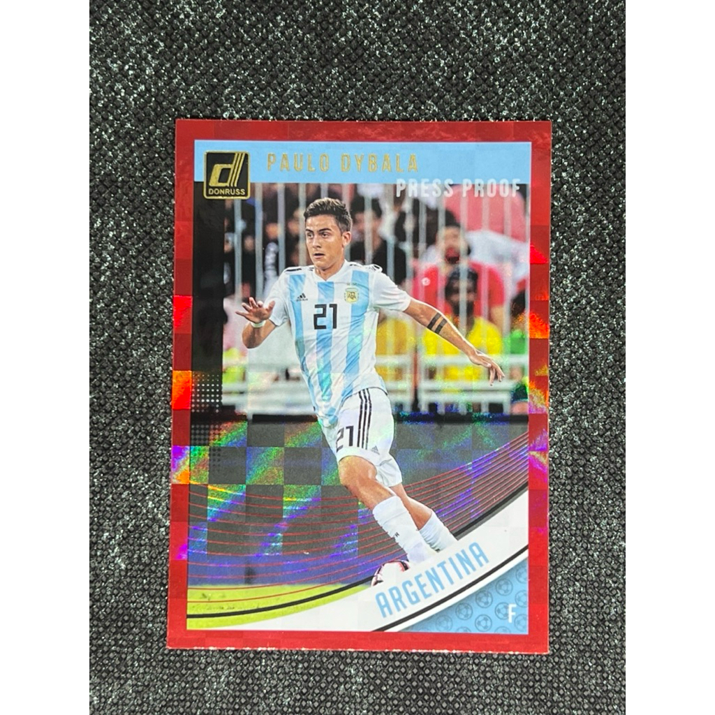 2018-19 Panini Donruss Soccer Red Press Proof - Paulo Dybala