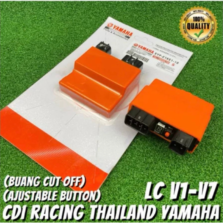 YAMAHA LC135 V1-V7 RACING CDI 9 โหมดปรับ (ไม่ตัด) Moric CDI UNIT LC135 CDI Unit 4S 5S สีส้ม CDI