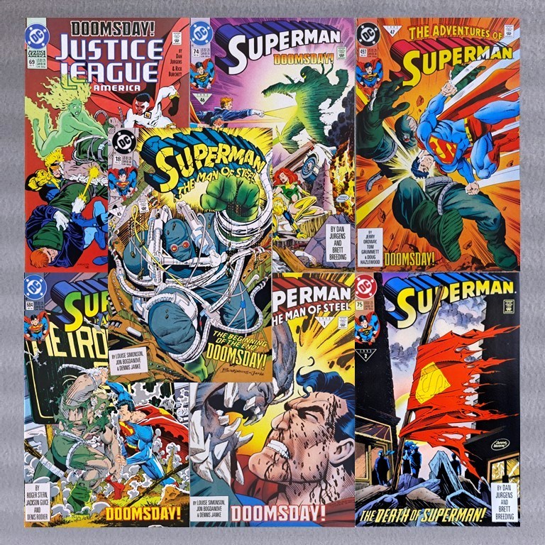 Superman: Doomsday 7/7 Complete Set (DC Comics) Jerry Ordway, Dan Jurgens (Key Issue: Death, 1st App