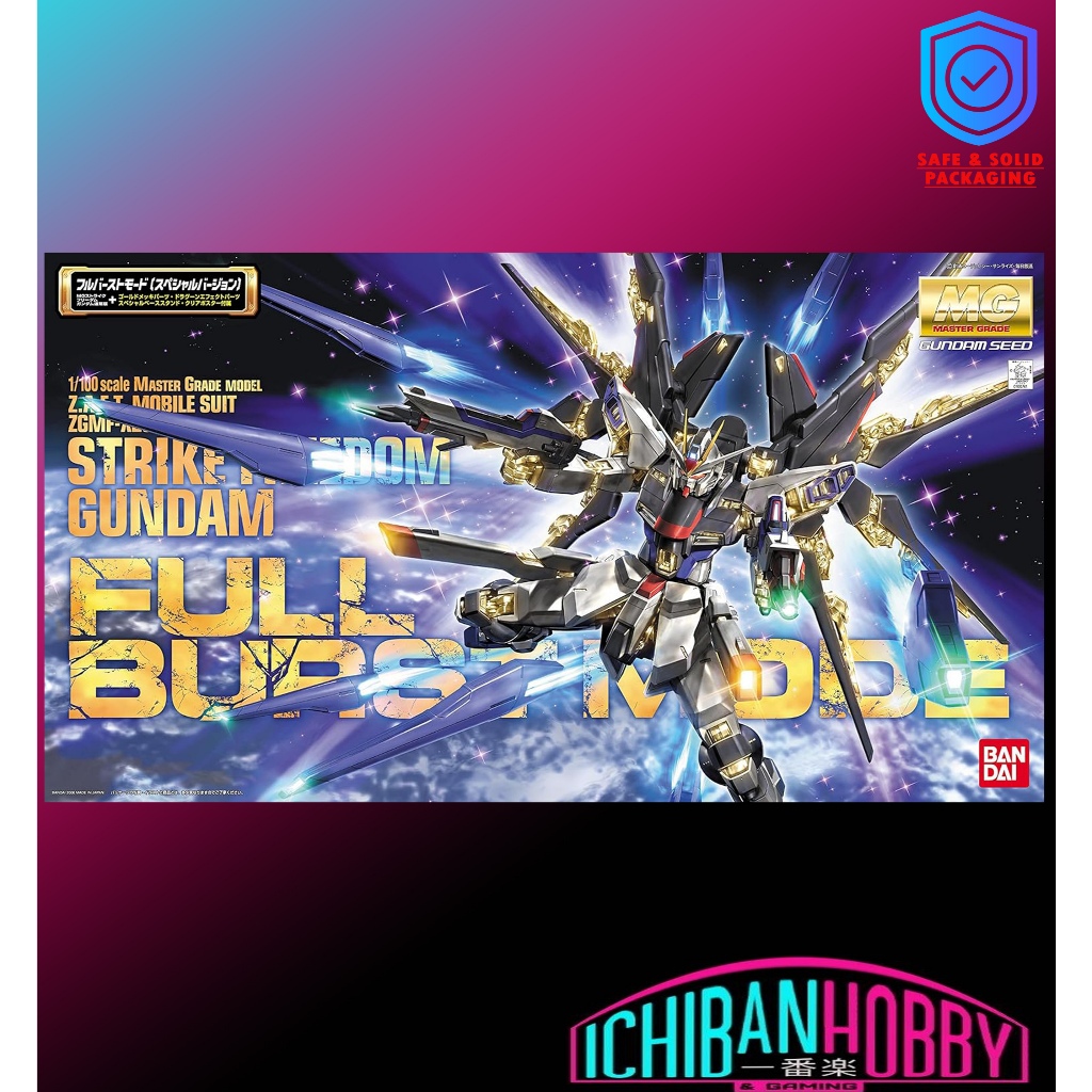 BANDAI MG 1/100 ZGMF-X20A STRIKE FREEDOM GUNDAM FULL BURST MODE