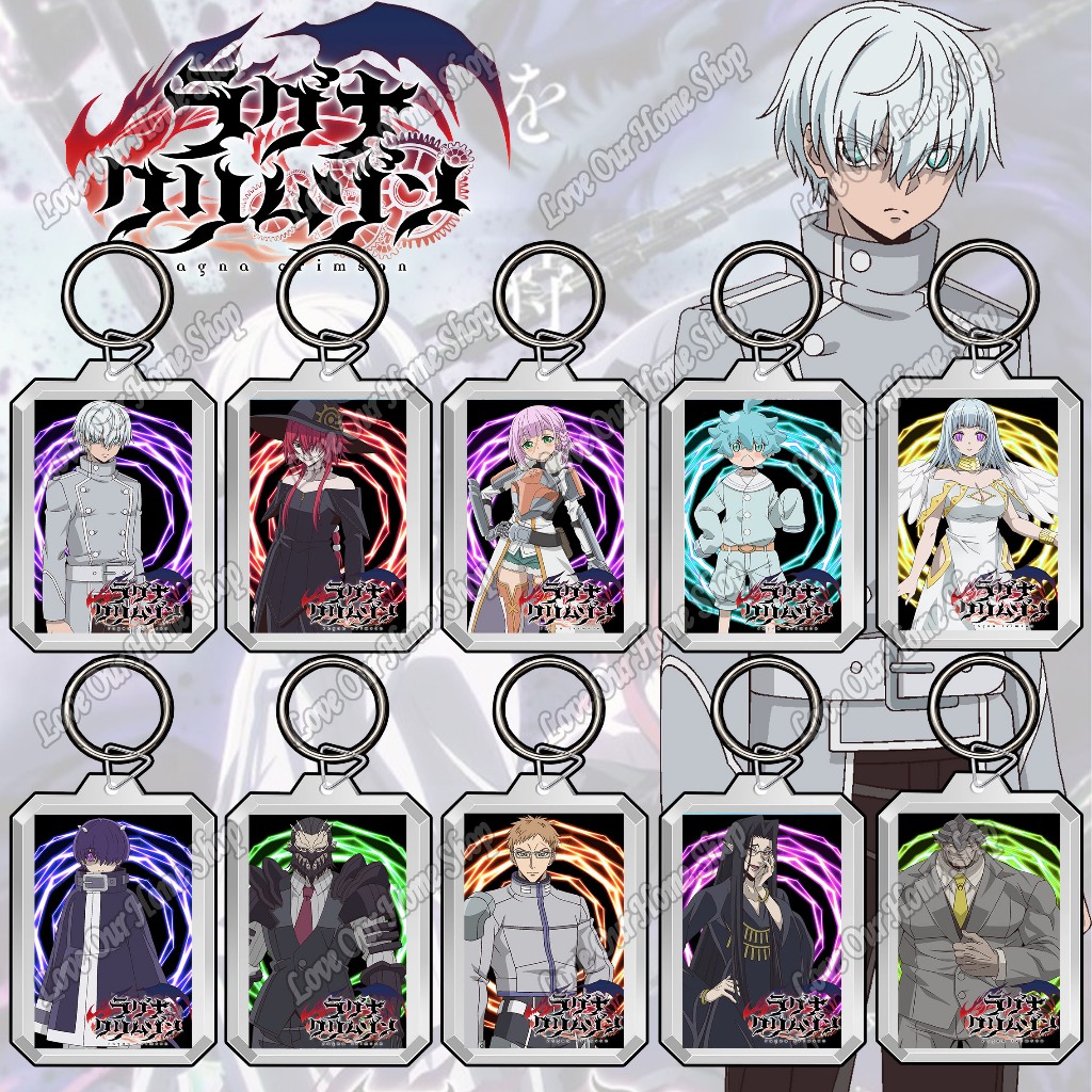 พวงกุญแจอะคริลิค DIY สองด้าน, พวงกุญแจใสอะนิเมะ [ Ragna Crimson ] พวงกุญแจ Ragna Crimson